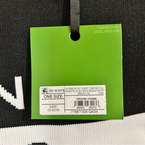 Kate Spade x Target NWT Black and White Colorblock Knit Tote Bag - Picture 5 of 17